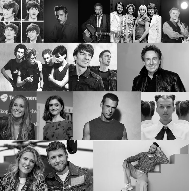 Een muzikale terugblik op de populairste artiesten per decennium in Nederland en Vlaanderen Een muzikale terugblik op de populairste artiesten per decennium in Nederland en Vlaanderen