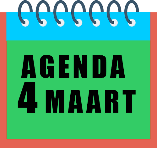 Agenda 4 maart 2026