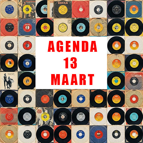 Agenda 13 maart 2026