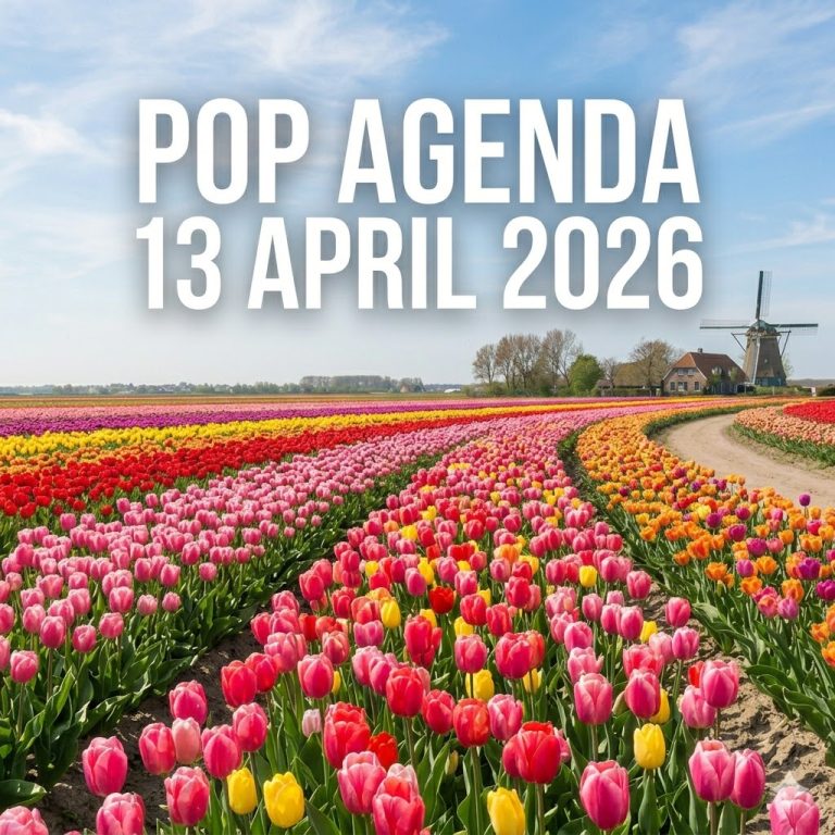 Pop agenda 13 april 2026
