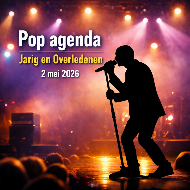 Agenda popmuziek 2  mei 2026 jarigen en overledenen