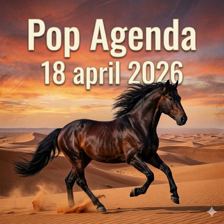 Pop Agenda – 18 april 2026