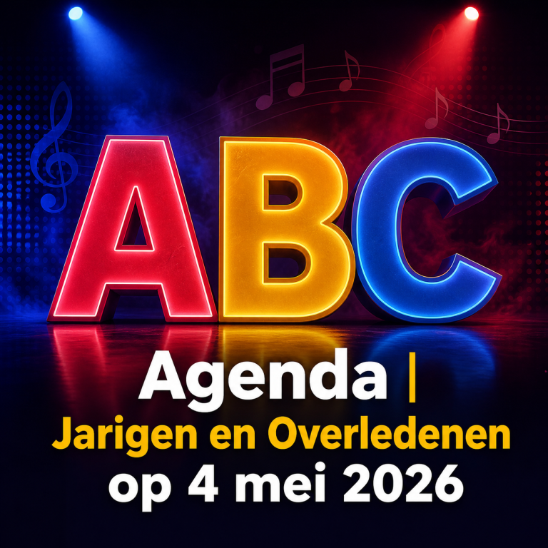 Agenda | Jarigen en Overledenen op 4 mei 2026 Agenda | Jarigen en Overledenen op 4 mei 2026
