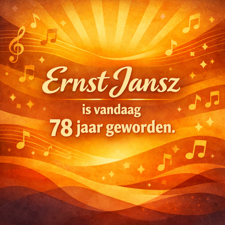 Vandaag viert Ernst Jansz zijn 78e verjaardag. Vandaag viert Ernst Jansz zijn 78e verjaardag.
