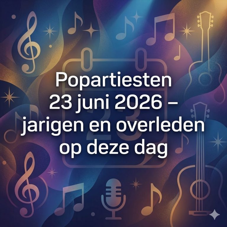 Popartiesten 23 juni 2026 – jarigen en overleden op deze dag