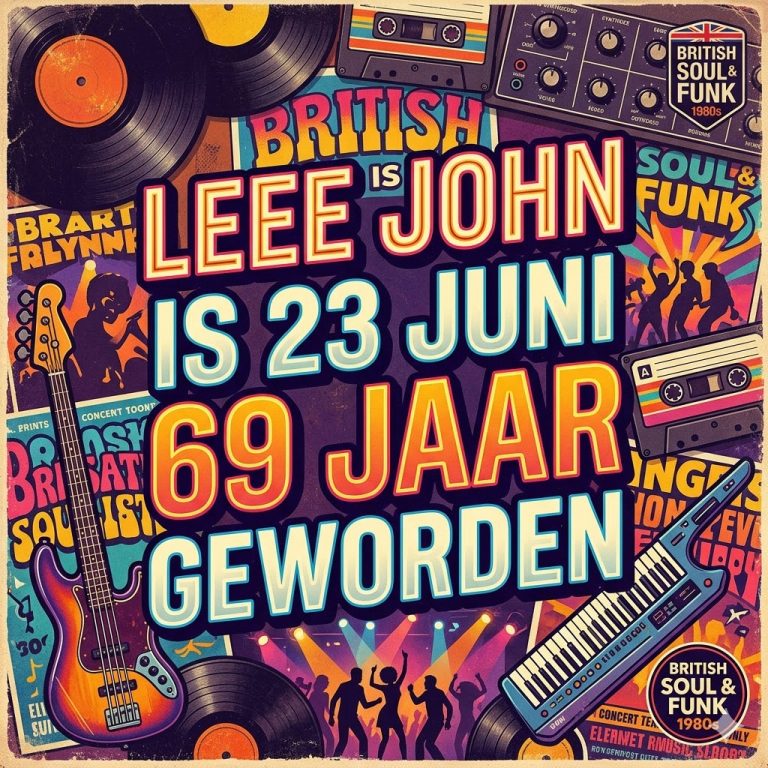 Leee John  is 23 juni 69 jaar geworden