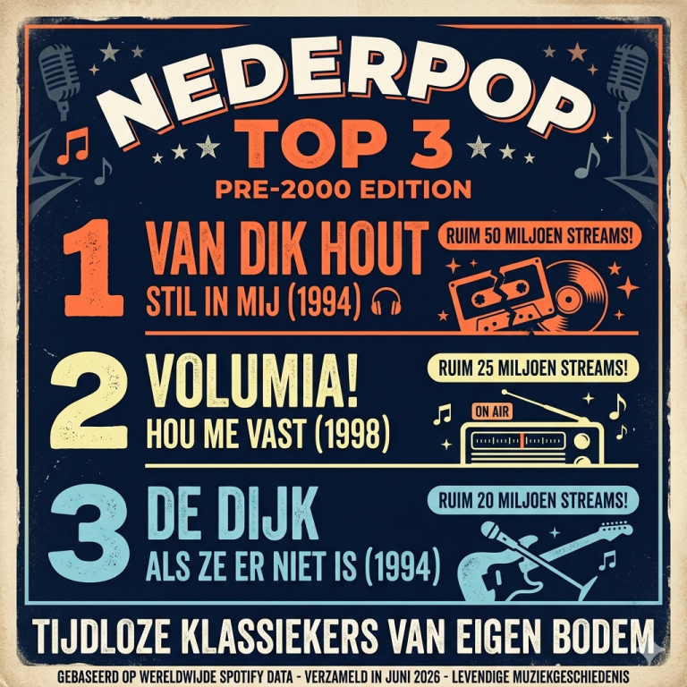 Streaminggoud van eigen bodem: de pre-2000 Nederpop top 3