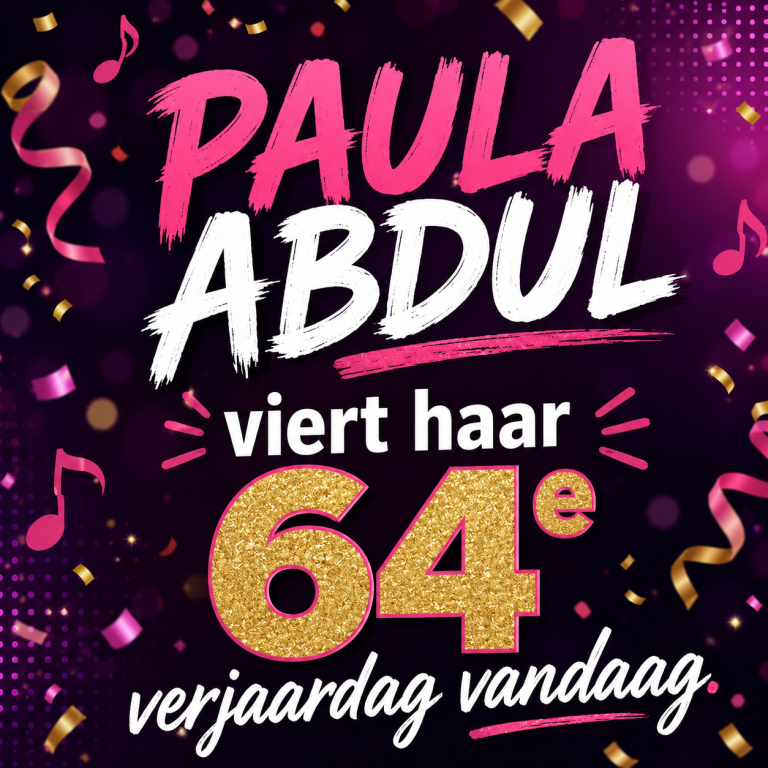 Paula Abdul viert op 19 juni 2026 haar 64e verjaardag