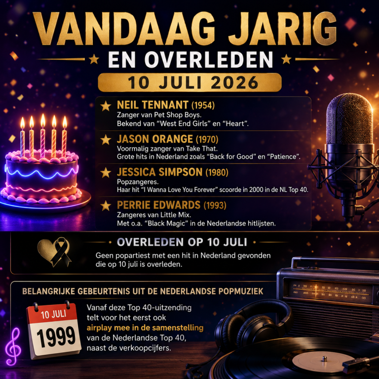 Jarig en overleden op deze dag 10 juli 2026