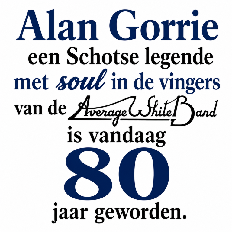 Alan Gorrie is vandaag jarig
