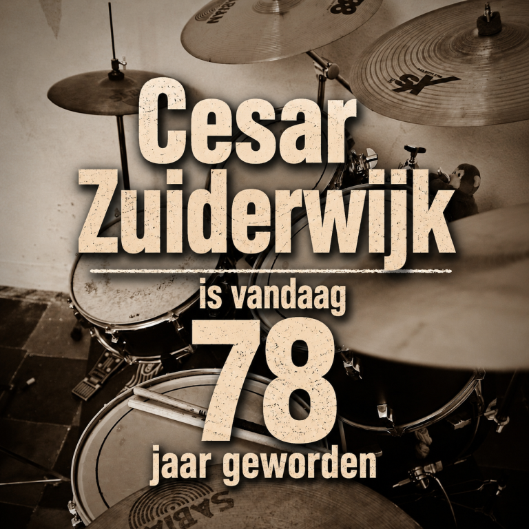 Cesar Zuiderwijk is vandaag jarig