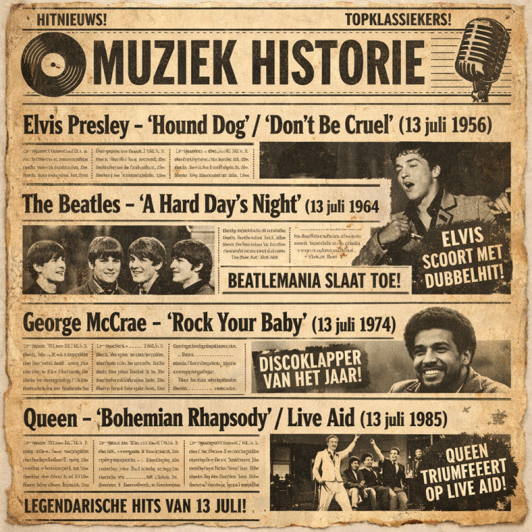 Muziek historie  op 13 juli xxxx