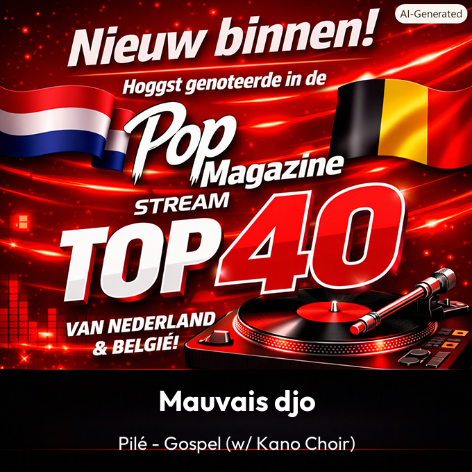Mauvais djo – Pilé – Gospel (w/ Kano Choir) is Nieuw in de Pop Magazine Stream Top 40