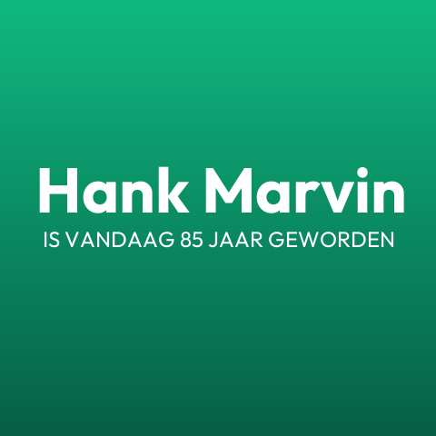 Hank Marvin is vandaag jarig